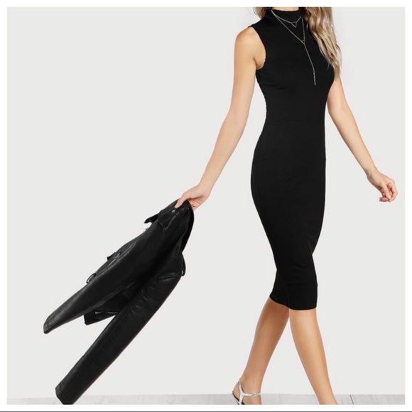 ✨LAST ONE✨High Neck Midi Bodycom Dress - Picture 3 of 5